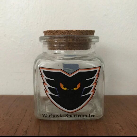 Vintage Philadelphia Phantoms Wachovia Spectrum AHL Corked Spice Jar Authentic - Picture 1 of 4